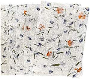 งานหัตถกรรมกระดาษทำมือรีไซเคิลแบบยั่งยืนขนาด A5/A4งานตามสั่งสำหรับการงอกของเมล็ดพืชมีจำนวนมาก - Product Image 1