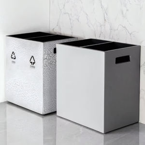 Papelera <span class=keywords><strong>de</strong></span> doble capa para habitación <span class=keywords><strong>de</strong></span> Hotel y oficina, papelera <span class=keywords><strong>de</strong></span> reciclaje con 2 <span class=keywords><strong>compartimentos</strong></span> - Product Image 1