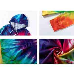 Sudaderas con Capucha de Felpa Francesa Tie Dye Unisex Hechas a Medida, Ropa Urbana, Sudaderas con Capucha Tie Dye para Hombre - Product Image 6