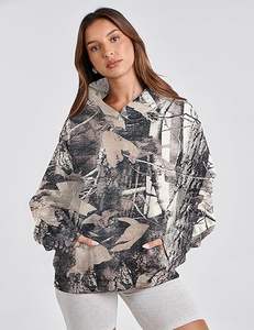 Venta directa de fábrica al por mayor personalizado bordado de manga larga sudadera polar con capucha de gran tamaño para las mujeres para el invierno - Product Image 4