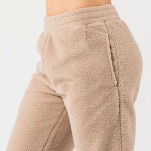 OEM Custom Manufacture winter half zip <b>sherpa</b> <b>Joggers</b> baggy pant fleece pants set <b>Joggers</b> for men - Product Image 5