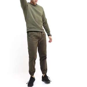 Men's SweatShirt With Crew Neck 2024 Hot Design OEM Custom Made Men Fleece <b>Plain</b> Sweatshirt With Long Sleeve - Product Image 1