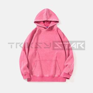 Sudadera con capucha para hombre, diseño personalizado, transpirable, de peso pesado, con cremallera, lavado ácido, 100% algodón, estampado vintage, efecto desgastado, hombros caídos - Product Image 2