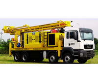 SUNROCK MULTISTAR (1000 pieds) Nouvelle condition de machine de forage de puits d'eau montée sur camion DTH Cum Rotary Rig pour le forage de mine d'eau
