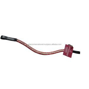 Banda para cejas de cuero de caballo de primera calidad con cristal ostentoso decorativo tipo occidental directo del fabricante/mayorista - Product Image 1