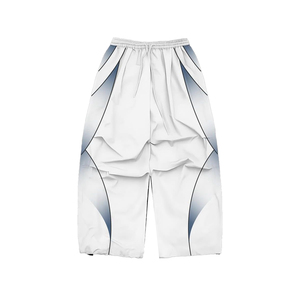 El más nuevo diseño 100% pantalones apilados de nailon y chaqueta con cremallera chándal de 2 piezas chándal cortavientos a prueba de agua para hombres - Product Image 4