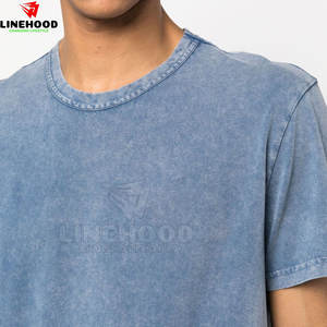 T-shirts en coton 100% délavés à l'acide pour hommes OEM respirants et fabriqués au Pakistan Vente en ligne - Product Image 5