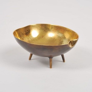 Bol décoratif vintage en laiton et aluminium fait main et personnalisé, finition premium, bols de service pour hôtel, décoration de la maison et de la table - Product Image 2