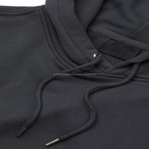 Sweat-shirts à capuche personnalisés pour hommes, coton épais et lourd mélangé, motif uni, saison hivernale, prix - Product Image 5