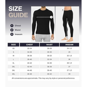 Customized <b>Thermals</b> <b>Top</b> and Bottom Set <b>Thermal</b> Underwear for Men Fleece Lined Long Johns Base Layer for Cold Weather - Product Image 6