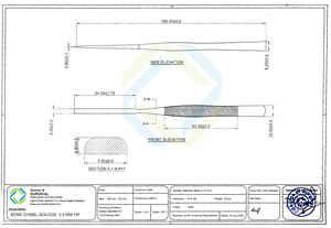Cincel de hueso de alta calidad, estructura de 4 MM, Punta STR - Product Image 6