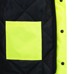 OEM Wholesale Hi Vis <b>Waterproof</b> Polyester Safety Jackets Reflective Men's Safety Workwear Outdoor Use Trending Winter Road <b>Work</b> - Product Image 5