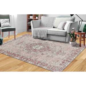 Tapis turc bohème imprimé, motif chenille gris Oushak, paillasson de chambre, tapis en velours de luxe - Product Image 2