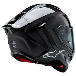 NOUVELLES VENTES Casque Alpinestars Supertech R10 Carbone Noir / Blanc - Product Image 5