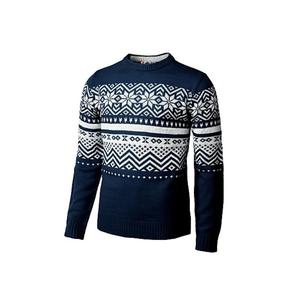 Pull en maille à col rond à manches longues en coton 100% respirant anti-rétrécissement à imprimé de Noël personnalisé pour hommes Bangladesh - Product Image 2