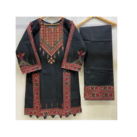 Kurtis pour femmes en Inde et au Pakistan Ensemble de robes mi-longues perlées à la taille naturelle