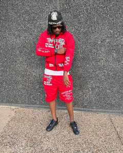 Survêtement d'été Broderie personnalisée 100% Nylon Coupe-vent et Short Set Jogger Men Short Set - Product Image 4