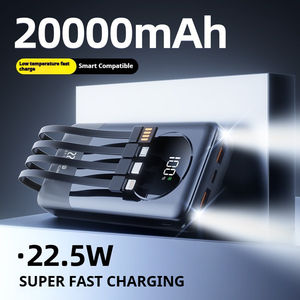 พาวเวอร์แบงค์พกพาขนาดเล็กแบบโปร่งใสสไตล์พังก์ความจุขนาดใหญ่20000 mA อินพุตแบบ Type-C - Product Image 5