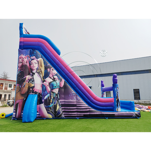 PVC <b>Inflatable</b> Castle Playground Jungle Theme Bouncy <b>House</b> Slide Combo Commercial Kids Jumping Bounce <b>House</b> for Backyard - Product Image 3