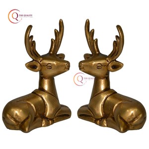 รูปปั้นโลหะรูปกวางสำหรับตกแต่งบ้านรูปปั้นกวางสไตล์วินเทจสำหรับตกแต่งบ้านตกแต่งบ้านห้องนั่งเล่นสำนักงานห้องนอน - Product Image 3