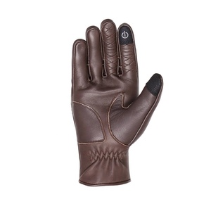 Gants de motard courts respirants pour hommes, gants en cuir courts de haute qualité, gants courts personnalisés à doigts courts - Product Image 3