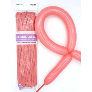 Palloncini in lattice Party Love 260 rosa pastello, confezione da 3 pezzi per decorazioni - Product Image 1