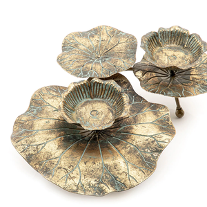 Porte-bougie en forme de fleur, artisanat indien fait main, haute qualité, vente en gros, usage vintage, maison, hôtel, mariage - Product Image 2