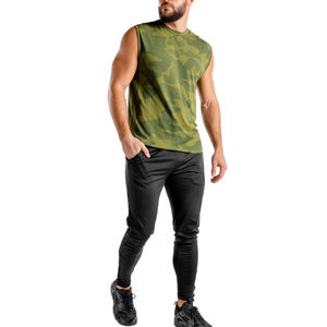 Camiseta sin mangas de algodón con estampado de verano para hombre, ropa de gimnasio de secado rápido, transpirable, con cuello en V, personalizable, deportes Umsomu de alta calidad - Product Image 6