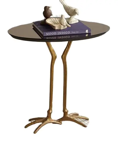 Mesa de centro incrível com pernas banhadas a ouro, mesa de centro premium artesanal feita à mão em mármore preto, novo estilo