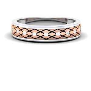 Anillo de Diamantes de Corte Brillante Redondo de Oro Sólido de 14K y 18K de Lujo, Certificado por IGI, Joyería Fina y Delicada, Regalo para Mujer VDS - Product Image 1