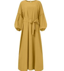 Vêtements islamiques à manches longues Hijab musulman pour femmes Abaya imprimé personnalisé tenue musulmane décontractée Abaya Hijab pour les femmes - Product Image 1