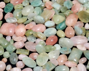 Wholesale Aquamarine Morganite Cabochon Mix Shape <b>Peach</b> Colour Gemstone For Jewellery Making Polished - Product Image 1