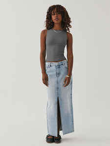 Débardeur en fibre de bambou et coton pour femmes de grande taille débardeur de sport LOGO personnalisé pour l'été débardeur pour femmes - Product Image 4