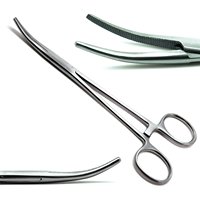 Premium Kwaliteit 5.5 En 6.25 Gebogen Chirurgische Rankin Crile Hemostat Tang Vergrendeling Handvat Roestvrijstalen Slagader Pincet