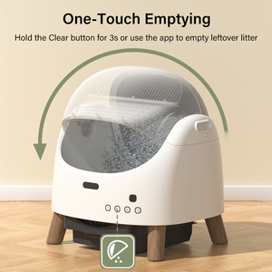 OEM ODM Caja de Arena Inteligente para Gatos con WiFi y App, Autolimpiable, Grande, para Múltiples Gatos, Inodoro Eléctrico con Control de Olores y Monitor de Salud - Product Image 4