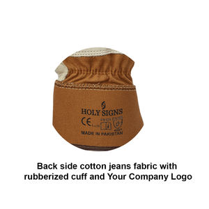 Gants de travail de gréeur canadiens avec logo personnalisé en cuir de chèvre et de mouton à usage extérieur Construction Labour Industrial Safety Anti-Impact - Product Image 6