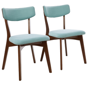 Sillas de comedor de tela modernas de mediados de siglo, muebles de madera natural para el hogar, bar o apartamento, hecho en Vietnam - Product Image 3