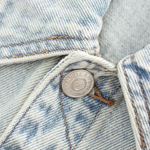 Logo de marque personnalisé veste en jean skinny délavé à l'acide pour femmes veste en coton respirant prix de gros pour les dames - Product Image 4