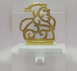 Top Selling Snowflake <b>Christmas</b> <b>Stocking</b> Hangers Metal Wood Holiday Decoration At Cheap Price - Product Image 5