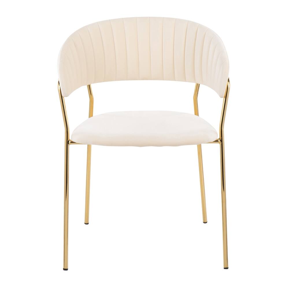 dining chair burst orange gold