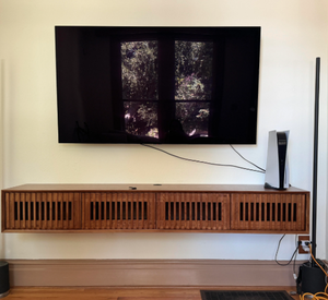 Console multimédia flottante avec chemin de câbles invisible - Product Image 2