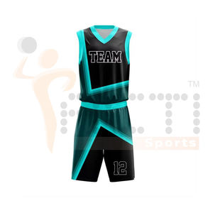 Ensemble de basket-ball imprimé par sublimation de haute qualité Uniformes de basket-ball personnalisés pour hommes de haute qualité - Product Image 2