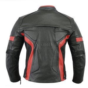 Marque privée Conception personnalisée Veste de moto pour hommes Vêtements de sécurité Utilisation sportive Veste de moto en cuir - Product Image 2