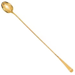 Gold and Stainless Steel Western Cutlery Set Food-Safe Metal <b>Stirrer</b> for Mixing <b>Cocktails</b> Wines Party Use - Product Image 1