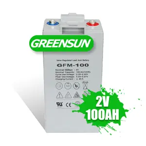 Solar Gel Battery 2V 24V 48V 100AH 1000AH 1200AH 1500AH 2000AH Lead Acid Deep Cycle Battery Bank