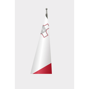 Custom Malta Indoor <b>Flag</b>-Digital Printing Aluminum <b>Pole</b> Pennant Style Plastic or Polyester/Polyester Silk Material - Product Image 3