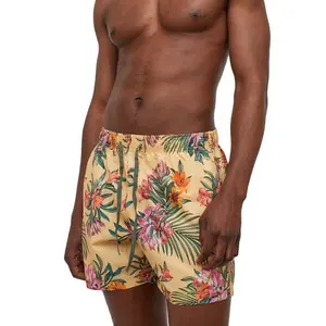 Quick Dry Short Men Beach Swim Shorts Plus Size Printed Waterproof Swim Trunks Swimming For Men OEM Service