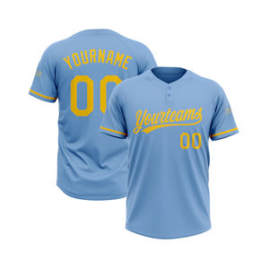 เสื้อเบสบอล/ซอฟต์บอลแบบสั่งทำพิเศษ พิมพ์ลายโลโก้และหมายเลข  ไซส์ใหญ่  ระบายอากาศได้ดี  สไตล์วินเทจ - Product Image 1