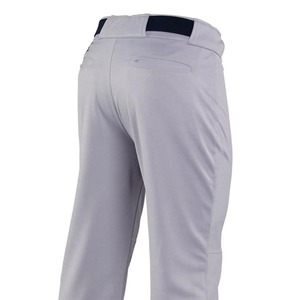 Pantalon de baseball gris uni pour homme, coupe classique, évacuation de l'humidité, respirant, protection UV, polyester, fermeture à ceinture, poches, toutes saisons - Product Image 5