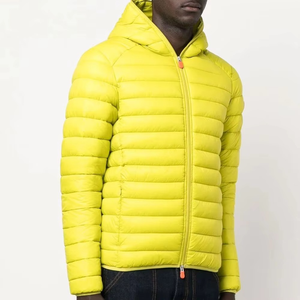 Chaquetas Acolchadas de Moda para Hombre, Personalizadas, de Lona Suave, con Capucha, para Exteriores, Tallas Grandes, con Cierre - Product Image 4